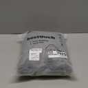 BESTOUCH Duvet Cover Set 100% Washed Cotton Linen Feel Super Soft Comfortable Chic Lightweight 3 PCs Home Bedding Set Solid Dark Black Oversized Full (Oversized Full (82" x 86"))