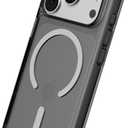 RhinoShield Clear Case Compatible with MagSafe for iPhone 17 Pro Transparent Protective Phone Case, Superior Magnetic Force, Exceeds Military Drop Standards, Scratch Resistant, Shockproof - Ash Black