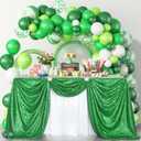 B-COOL Green Tablecloth Christmas Green Sparkle Tablecloth 8.5ft Sequin Table Cloth Shimmer Fabric for Bridal Baby Shower Decorative St. Patrick's Day Buffet Parties, 60x102inch