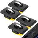 Tie Down Anchors for Truck Bed, Raised Fit Retractable D Ring Tie Down Compatible with '88-13 Chevrolet Silverado and GMC Sierra, 95-08 Dodge RAM, 98-14 Ford F150, 98-16 Ford Super Duty 4pcs (4pcs /set)