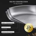 perehome Titanium Pans for Cooking,12 Inch Non-Toxic Frying Pan with Lid