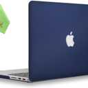 UESWILL Matte Hard Case Compatible with MacBook Pro (Retina, 15 inch, Mid 2012/2013/2014/Mid 2015), Model A1398, NO CD-ROM, NO Touch Bar, Navy Blue