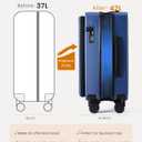 LOVEVOOK Carry On Luggage 20 Inch, Airline Approved Expandable Hard Shell Suitcase with Spinner Wheels, TSA Lock & Cup Holder, Fits Most Overhead Bins