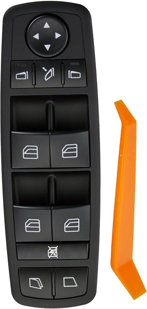 Power Window Switch Fits for Mercedes-Benz W164 W251 GL320, GL350, GL450, GL550, R320, R350, R500, R63 AMG.Driver Side Control Door vidrios Master Switch.Replaces 2518300390, A2518300390