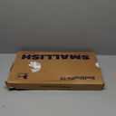 BedShelfie Wood Bedside Shelf for Bunk Bed & Top Bunk, College Dorm Room Essentials, Loft Nightstand, Floating Bed Side Table Tray Storage, Dorm Room Decor By Smallish - (Flexfit Bamboo Model, White)