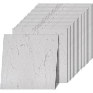 Norine Peel and Stick Floor Tile 12 x 12 Inch Self Adhesive Marble Vinyl Flooring Tile Waterproof Removable Sticker Tiles for Bedroom Bathroom Kitchen, 10 Pack