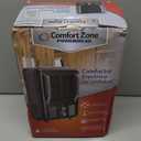 Comfort Zone Electric Portable Milkhouse Style Utility Space Heater with Adjustable Thermostat, Overheat Protection, and Safety Tip-Over Switch, Ideal for Garage or Greenhouse, 1,500W, CZ798BK (Black)