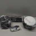 Surtime 48" Ceiling Fans with Lights-Low Profile Ceiling Fan with Light and Remote/APP Control, Black Flush Mount Ceiling Fans,DC Reversible,LED Dimmable