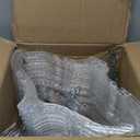 Wesiti 60 Pack Clear Plastic Hangers Bulk for Clothes 17" Crystal Cut Hangers for Coats Shirts Suits Clothing Store Home Closet(Classic)