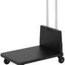Folding Trolley for Moving, 330 lbs Heavy Duty Luggage,4 Wheel Foldable,Expandable Platform with Bungee Cord, Portable Moving Utility Carts Cart Utility Carts Trolley Cart, (Black, L)