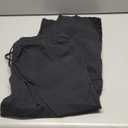 Women Casual Lightweight Drawstring Elastic Waist Pants with Pocket Linen Capri Pants Summer Beachwear 2XL