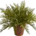 Nearly Natural 19in. Maiden Hair Fern Artificial Plant in Decorative Planter