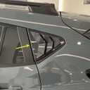 ZiWen 2X Sport Style Quarter Window Scoops Louvers for Subaru Crosstrek Impreza 2024 2025 2026 (Carbon Fiber Print)