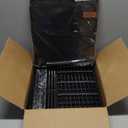 Shoe Rack, 5 Tier Shoe Storage Cabinet with Door 20 Pair Plastic Shoe Shelves Organizer for Closet, Entryway, Hallway, Bedroom, Black