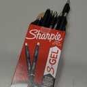 Sharpie S-Gel Gel Pens Drawing Pens Gel Ink For Journaling Writing Coloring Medium Point (0.7Mm) Black Barrel Black Ink 12 Count