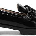 LifeStride Womens London 2 Loafers Black Patent 8.5 W