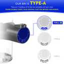 V6 Dust Bin Compatible with Dyson V6 DC58 DC59 DC62 DC74 Vacuum Cleaner Canister, V6 Dust Bin Canister Replacement Part No.965660-01 Type A interface
