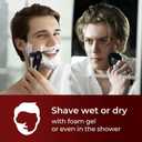 rategist 3-in-1 Electric Razor for Men: One Touch Acceleration, IPX7 Waterproof Razors for Men, USB-C Rechargeable Electric Shavers for Men - 4D Floating Blades, Wet or Dry (Black)