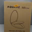 Aquatiz Elongated Toilet Seat with Built-in Toddler Seat, Soft Close Kids Toilet Seat Attachment, Ideal for Potty Training