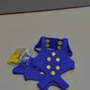 Ice Cleats, Ice Grips Traction Cleats Grippers Non-Slip Over Shoe/Boot Rubber Spikes Crampons with 10 Steel Studs Crampons + 10 Extra Replacement Studs (X-Large, Blue)