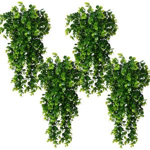 Toprooms 4 Pcs Artificial Hanging Plants, 2.5 Ft Faux Eucalyptus Greenery