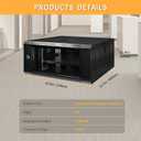 6U Wall Mount Server Cabinet IT Network Rack Enclosure Lockable Glass Door Server Rack Cabinet Black