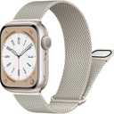 Milanese Loop Band for Apple Watch Band 40mm 44mm 41mm 45mm 42mm 46mm 49mm 38mm Metal Mesh Loop Strap Sport Wristband for iWatch SE 3/2nd/SE Series 11 10 9 8 7 6 5 4 3 2 Ultra 3/Ultra 2 1