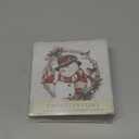 Thirstystone Winter Forest Snowman 4 Pack Tumbled Tile Stone Coasters with Protective Cork Backing 4" Square Manufactured in The USA