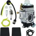 Auger 56257 57341 Carburetor for Predator Harbor Freight 52cc String Trimmer Engine with Air filter Kit