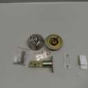 Double keyed Deadbolt Lock - Keyed on Both Sides, 2-Way Adjustable Cylinder Deadbolt (Privacy/Passage), Satin Stainless Steel (Silver, Single Cylinder) (Silver, Double Side)