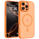 TOCOL Magnetic for iPhone 16 Pro Case, Upgraded Full Camera Protection, Compatible with Magsafe, Drop Protection, Translucent Matte Back for iPhone 16 Pro 6.3 inch (Orange)