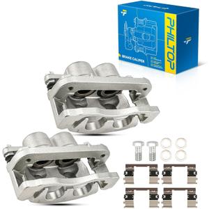 PHILTOP Brake Caliper Front Compatible with 2008-2018 Chevrolet Silverado 1500, 2008-2018 GMC Sierra 1500, 2008-2020 Chevrolet Tahoe, 2008-2020 GMC Yukon, 18-P4918A, 18-P4919A