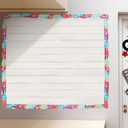 PerKoop 2 Roll White Wood Board Crafts Office School Classroom, Size: 125x9.5x5.5cm