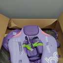 Mambobaby Float Non-Inflatable Baby Float with Canopy, Five-Point Safety System, 3D Canopy(Detachable) UPF 50+, Baby Pool Floats for 3-24 Months, Dual-Mode Toddler Swim Floaties (Purple)