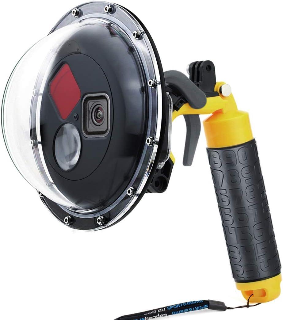 SOONSUN Dome Port for GoPro Hero 9 10 11 12 13 Black, Underwater Dome Lens with Waterproof Housing Case Built-in Switchable Red Filter, 10x Close-up Macro Filter and Standard Mode
