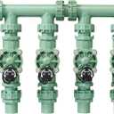 Orbit 57257 4-Valve Preassembled Sprinkler Manifold Easy Install, Smart Controller Compatible, Works with PVC & Poly Pipe, Includes 4 in-Line Valves
