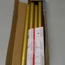 Gold Shower Curtain Rod 31-79 Inches Non-Slip Shower Rod Tension Mounted No Drill Shower Curtain Rods Spring Tension Rod Adjustable Tension Curtain Rod for Windows Bathroom