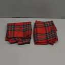 AQOTHES Pack of 2 Christmas Plaid Decorative Throw Pillow Covers Scottish Tartan Cushion Case for Farmhouse Home Holiday Decor Red and Green, 24 x 24 Inches