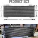 40k Transmission Oil Cooler LPD47391, Compatible with Heavy Duty 40,000 GVW Max Low Pressure Drop Trans Cooler with Mounting Hardware (Silver)