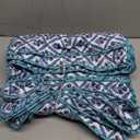 6 Pcs India Block Printed Floral Quilted Placemats 14.5 x 20 Inches Blue Flowers Rectangular Placemats for Kitchens, Dining Table Decorations, Parties, Weddings, Restaurants, Spring, Summer