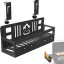 Black Griddle Caddy BBQ Caddy Designed for Blackstone Griddle Space-saving Grill Accessories Tool Free Holder Griddle Accessories for Outdoor Grill Metal