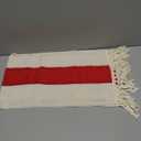 FEXIA Christmas Table Runner for Home Decor with Tassels 72 Inches Long Farmhouse Red Rustic Boho Table Runner Macrame Burlap Table Decoration for Living Room Bridal Shower(12x72 Inches)