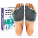 Orthopedic Metatarsal Pads, Ball of Foot Cushion with Gel Pad for Women and Men, Foot Pads for Ball Pain Relief, Morton's Neuroma, Metatarsalgia Support. (Gray, Middle: Women (7-9)/MEM(5-7)