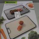 Titanium Cutting Boards for Kitchen, Non Toxic 2-in-1 Cutting Board Double Sided, Food Grade Chopping Boards for Fresh Meat Vegetable, Easy to Clean Large Size 16" x 11"