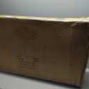 Genuine Solid Teak Round Teak 42 Inch Diameter Outdoor Dining Lounge Patio Table with Ebonized Wood Legs, 29.5 Inch Height