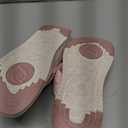 ONCAI Orthopedic Flip Flops Women with Arch Support Ladies Orthotic Recovery Sandals 2025 Comfortable Plantar Fasciitis Slip On Walking Sandal for Womans Indoor Casual Summer PinkWhite Size 9.5