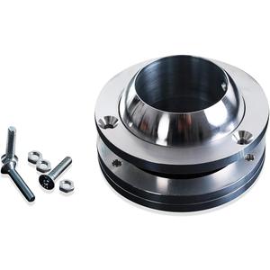 Billet Aluminum Steering Column Swivel Floor Mount Compatible with 2" Columns SBC BBC 350.Vehicles with 2" Diameter Steering Columns(Steering Column Floor Board Mount, Ball Swivel Type)