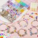 OCARDI Bracelet Making Kit,Art and Charms with Pony Beads&Clay Beads&Glass Seed Beads for Jewelry Making,Unicorn&Mermaid Crafts Birthday Christmas Gifts for Teen Girls,Toys for Teens