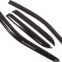 Tuningpros Window Visor Compatible with 2004-2009 Cadillac SRX, DGWV2-029 Outside Mount Deflector Rain Guard Dark Smoke, 4 Pcs Set