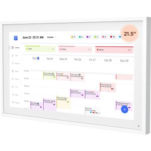 21.5 Inch Smart Digital Calendar, Wall Electronic Calendar, 1920 * 1080 IPS Full HD Touch Screen Display for Family Meal Planner Support - Streamline Household Organization